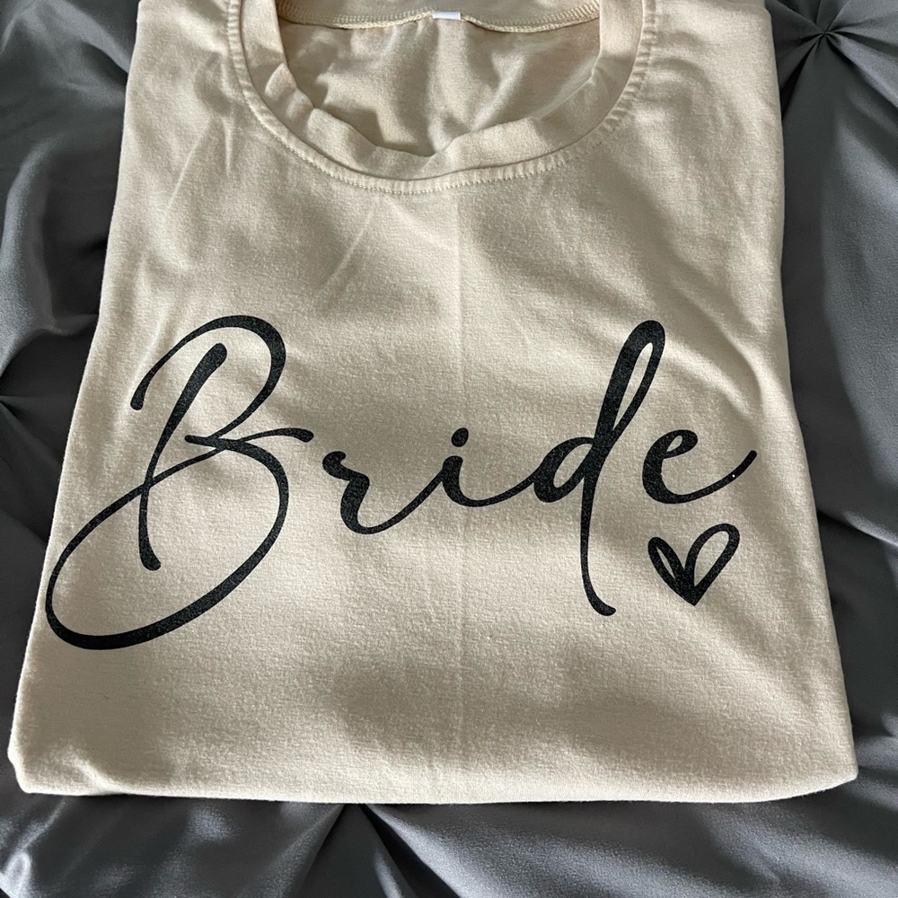 Cream 'Bride' T-Shirt